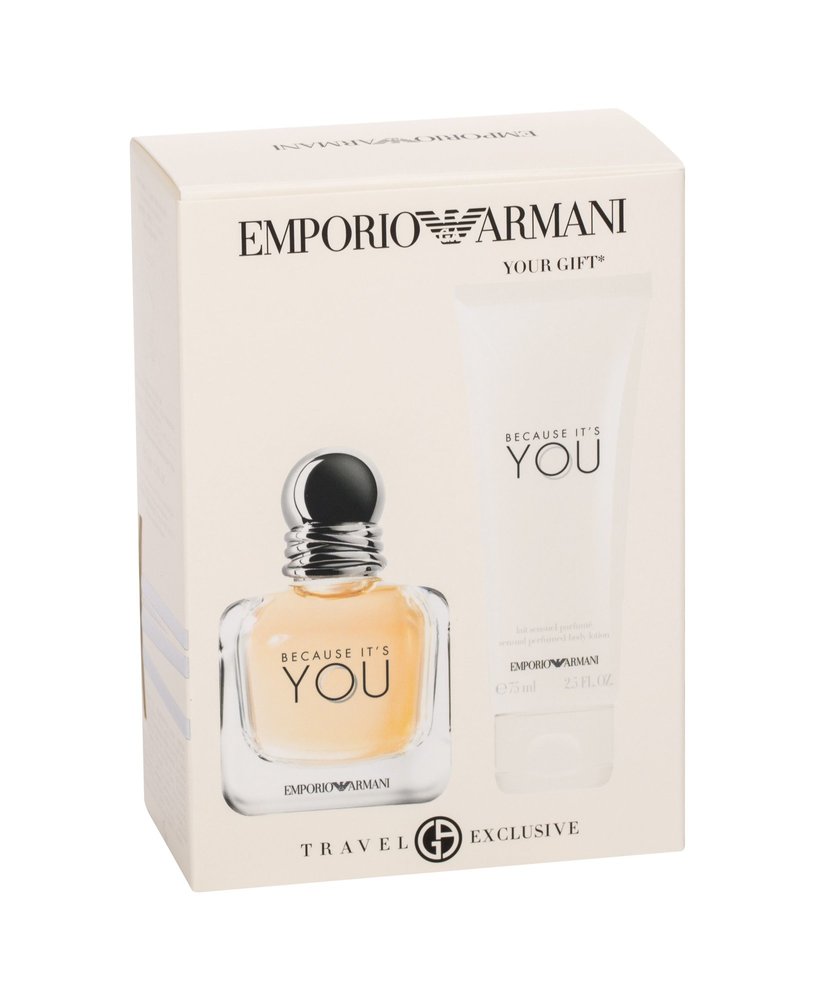 GIORGIO ARMANI EMPORIO ARMANI BECAUSE IT'S YOU FOR WOMEN SET EDP 50ml + SENSUAL PERFUMED BODY LOTION 75ml