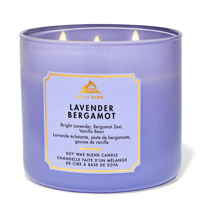 Bath & Body Works Lavender Bergamot Scented Candle 411gm