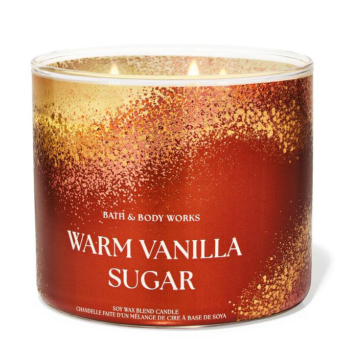 Bath & Body Works Warm Vanilla Sugar Scented Candle 411gm