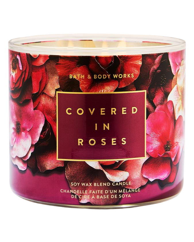 Bath & Body Works Covered In Roses Scented Candle 411gram