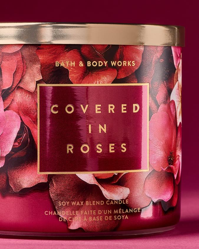 Bath & Body Works Covered In Roses Scented Candle 411gram