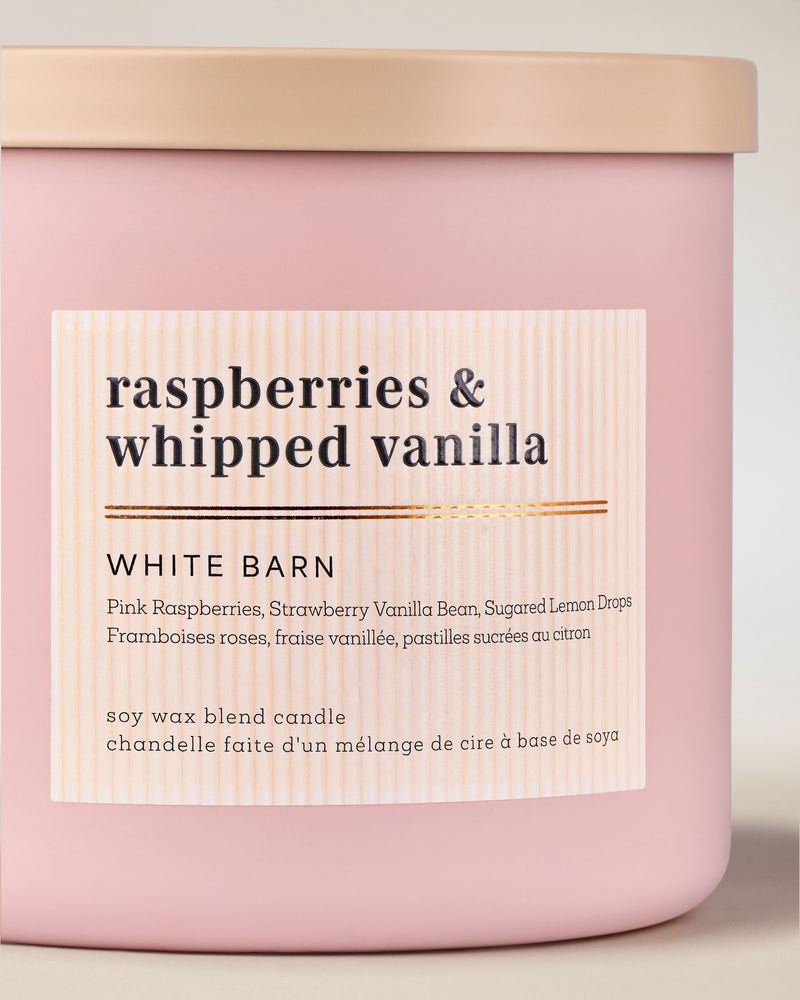 Bath & Body Works Raspberries & Whipped Vanilla Scented Candle 411gm