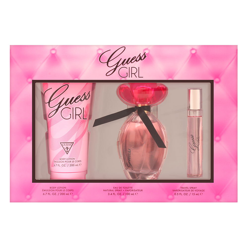 GUESS GIRL EDT 100ML+200ML BODY LOTION+15ML MINI SET