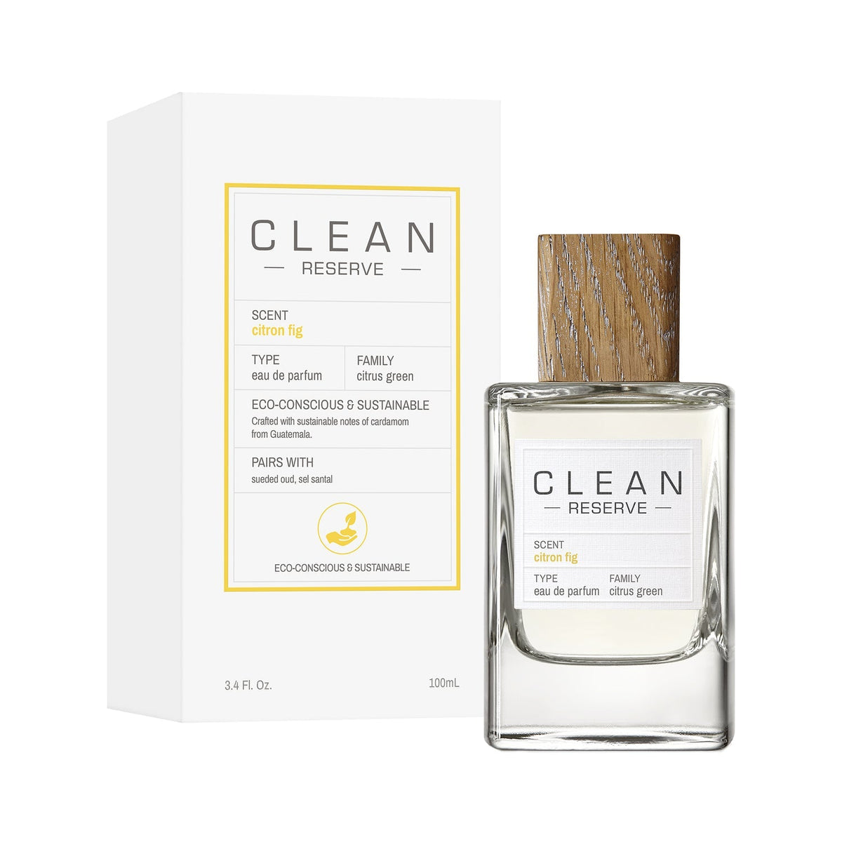 Clean Reserve Citron Fig Eau De Parfum For Unisex - Citrus Perfume 100ml