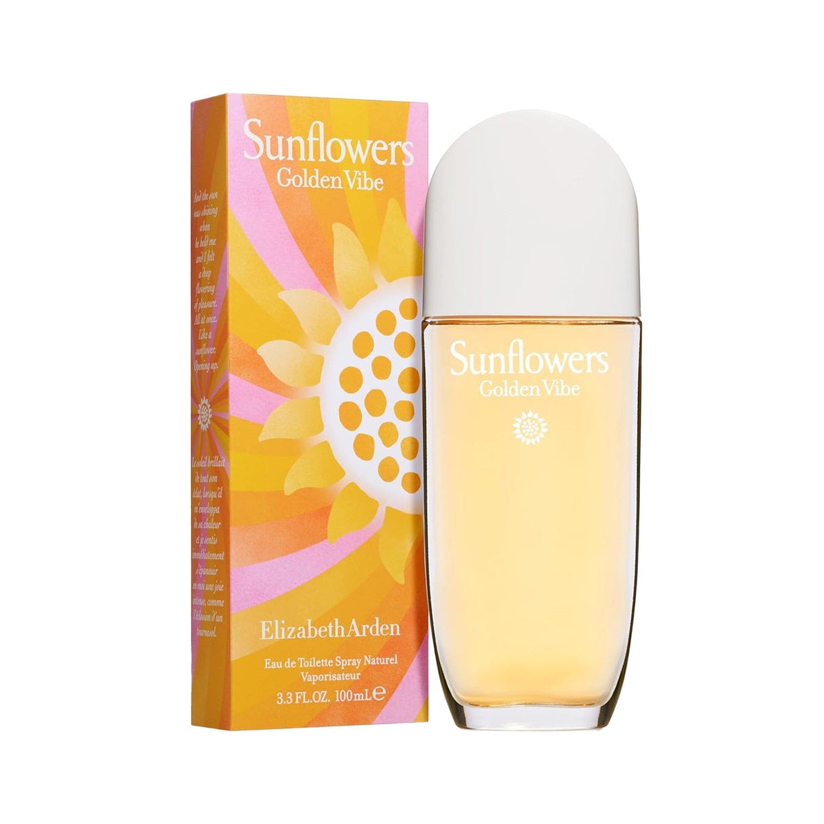 Elizabeth Arden Sunflowers Golden Vibe Eau De Toilette For Women - Floral Woody Musk Perfume 100ml