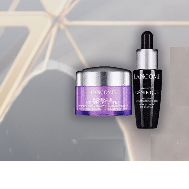 Lancome  Set Advanced Genifique 10ml25 + Renergie High Performance Anti-aging Cream 15ml For Women