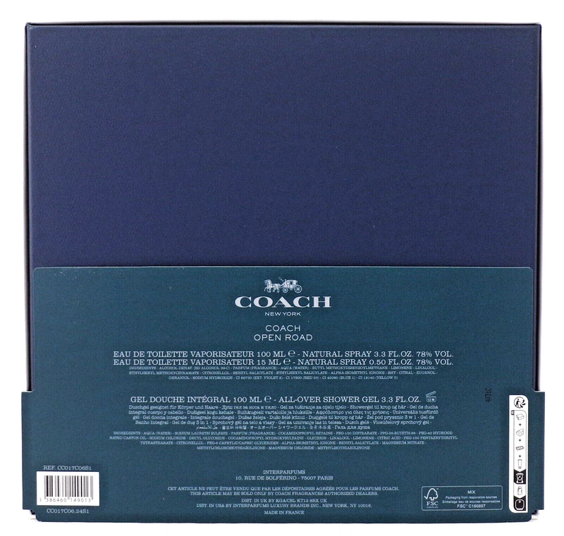 Coach Open Road Gift Set For Men