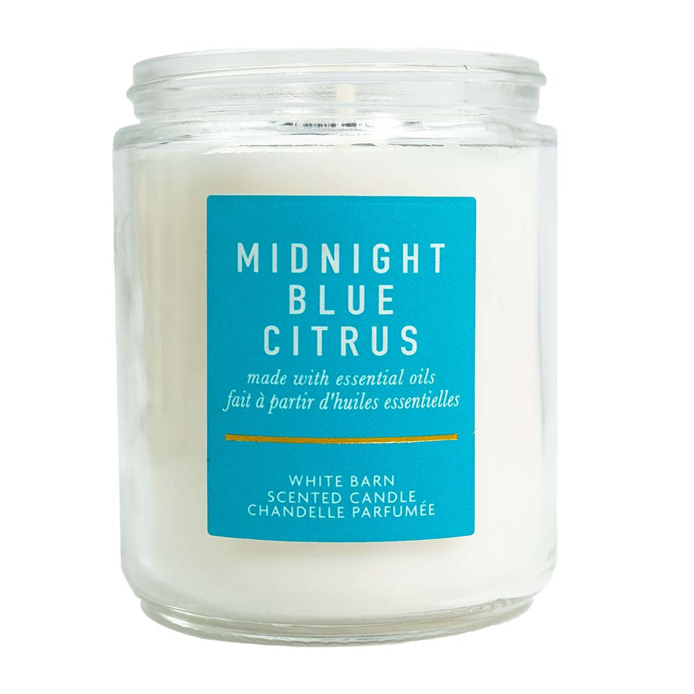 Bath & Body Works White Barn Midnight Blue Citrus Scented Candle 198 G