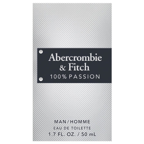 Abercrombie & Fitch 100% Passion Man Eau De Toilette For Men - Oriental Spicy Perfume 50ml