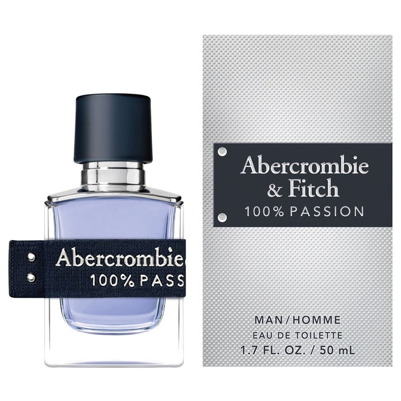 Abercrombie & Fitch 100% Passion Man Eau De Toilette For Men - Oriental Spicy Perfume 50ml