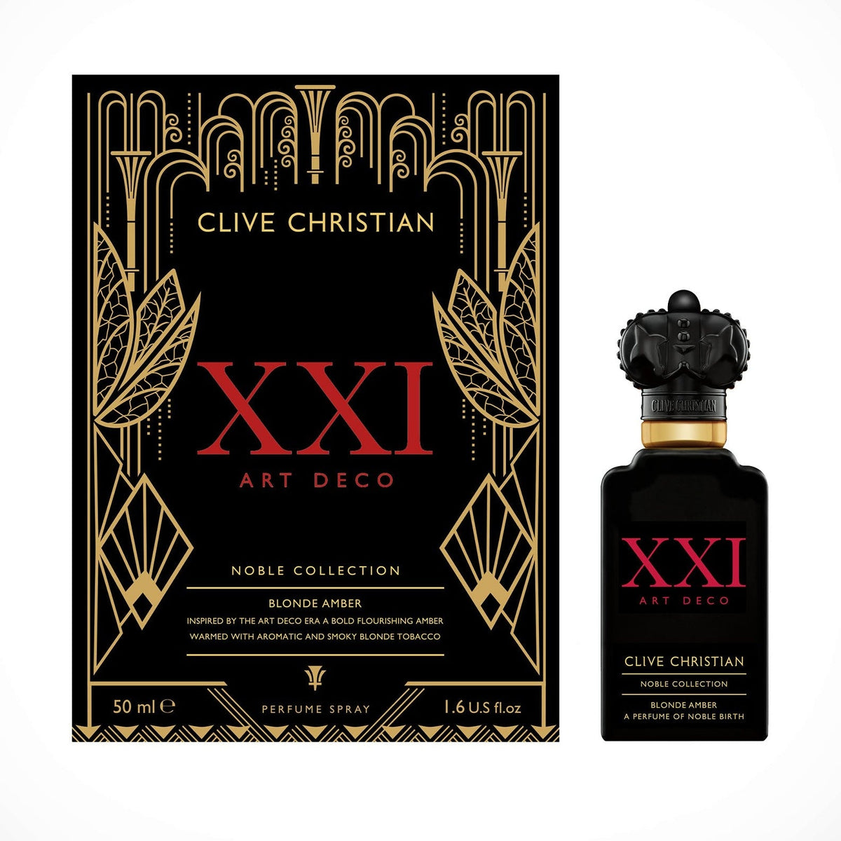 Clive Christian Noble Collection Xxi Art Deco Blonde Amber Perfume Spray For Unisex-Oriental Perfume 50ml