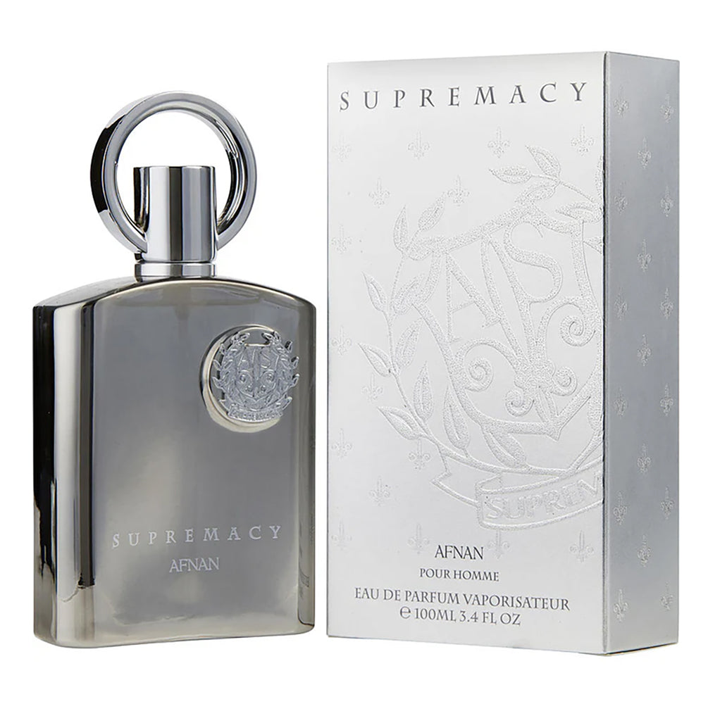 Afnan Supremacy Pour Homme (Silver) Perfume For Men - Eau De Parfum, 100 ML