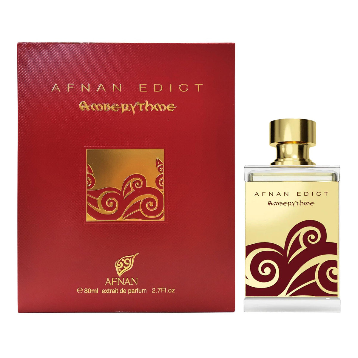 Afnan Edict Amberythme Perfume For Unisex Extrait De Parfum 80ml