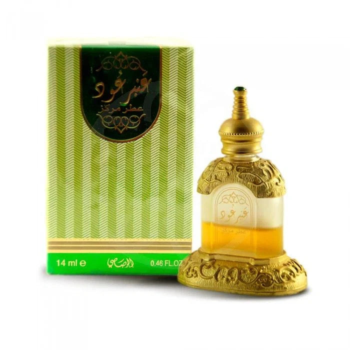 Rasasi Amber Ood Attar for Men And Women, 14ML