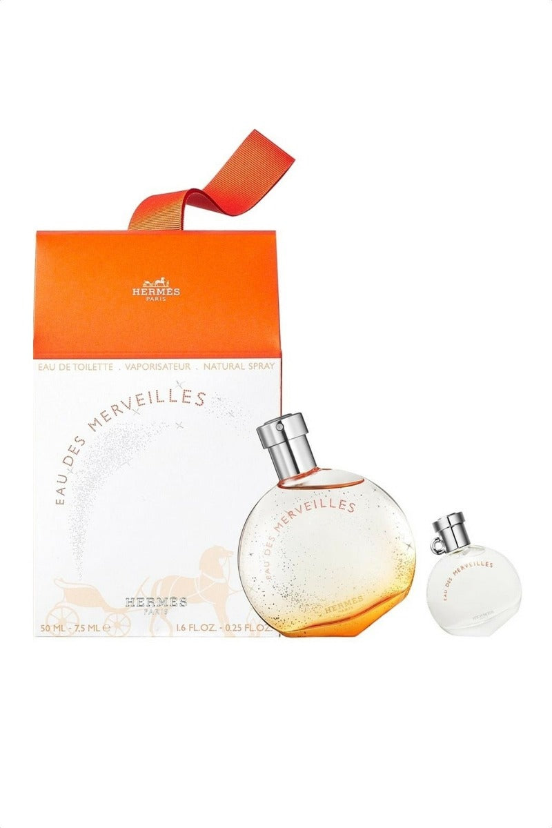 HERMES EAU DES MERVEILLES FOR WOMEN SET EDT 50 ml + EDT 7.5 ml