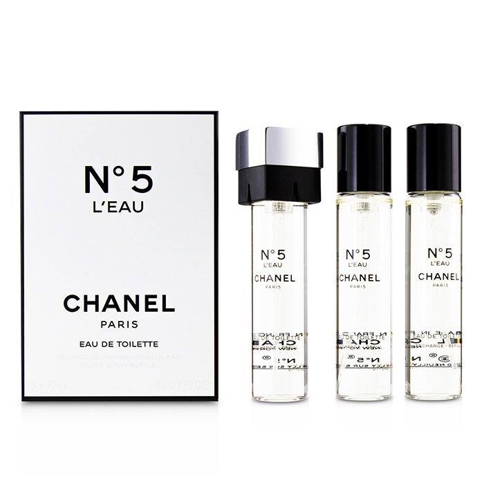 CHANEL NO.5 L'EAU FOR WOMEN  EDT 3x20 ml PURSE SPRAY