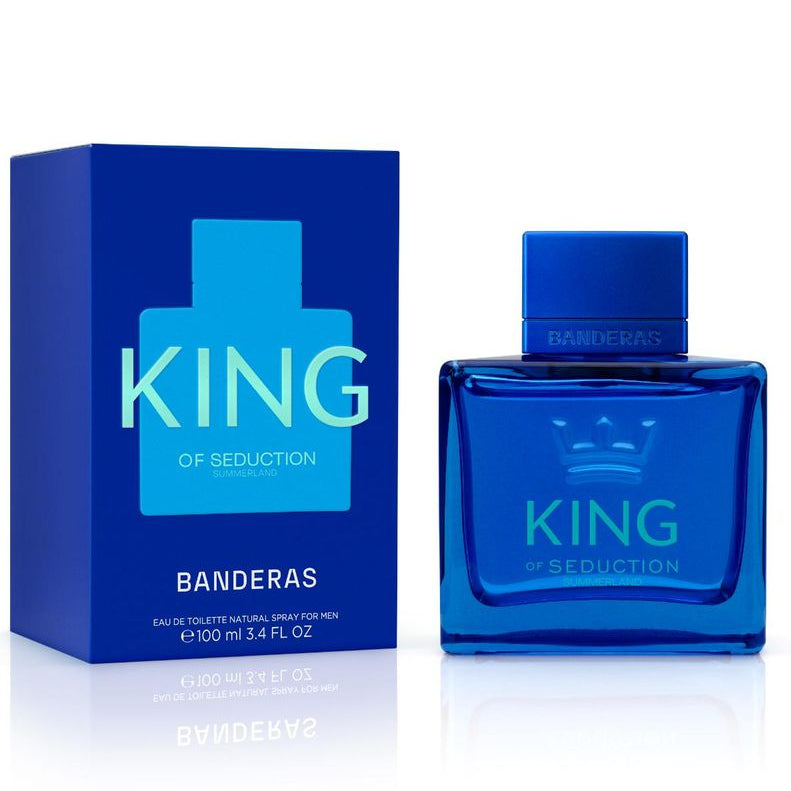 Antonio Banderas King Of Seduction Summerland For Men Eau De Toilette For Men - Aromatic Woody Perfume 100ml