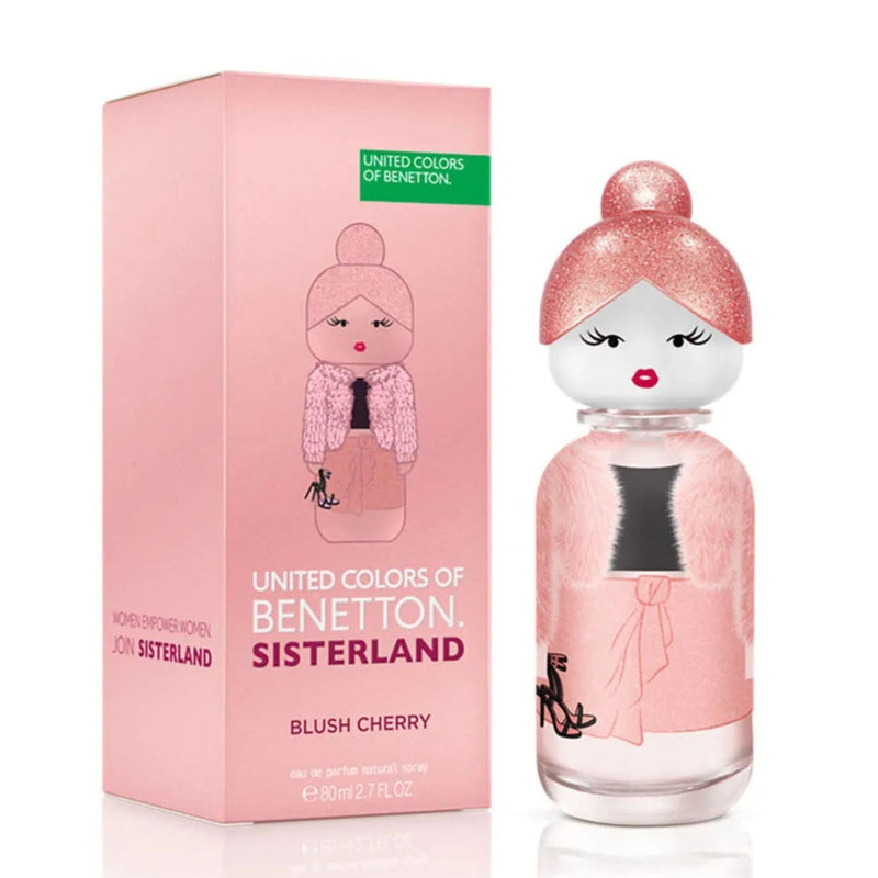 Benetton Sisterland Blush Cherry Eau De Parfum For Women - Floral Gourmand Perfume 80ml