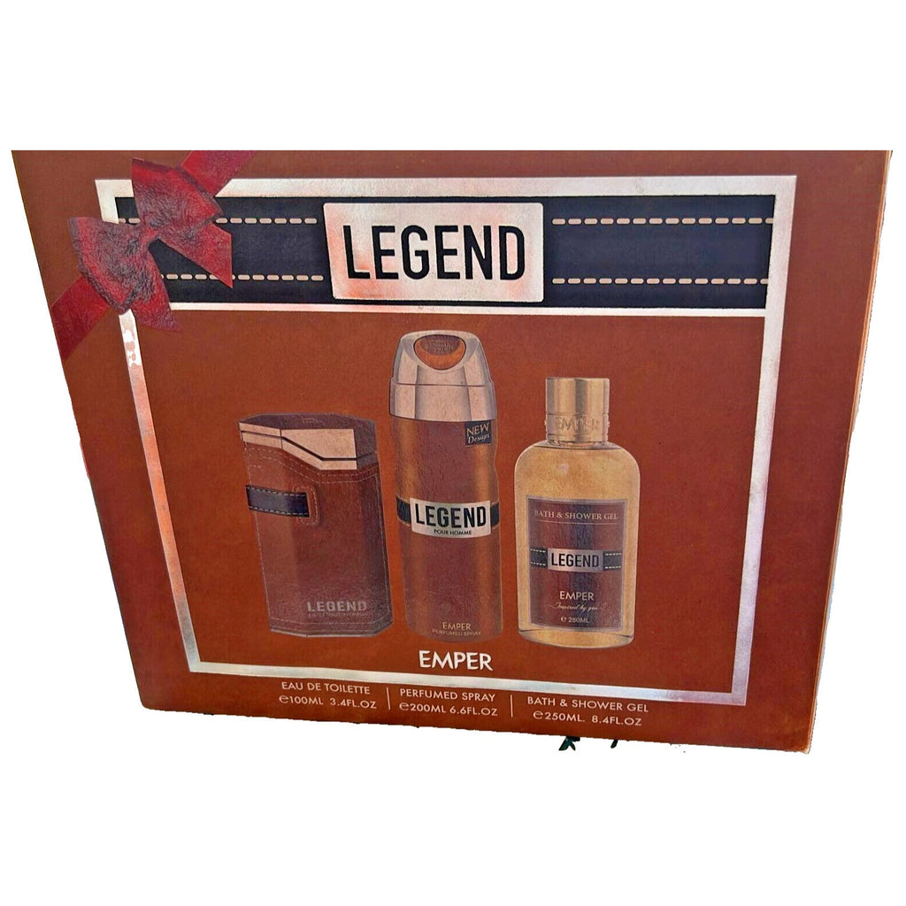 Emper Legend  EDT 100ml+250 Shower Gel +200 Deo Set For Men