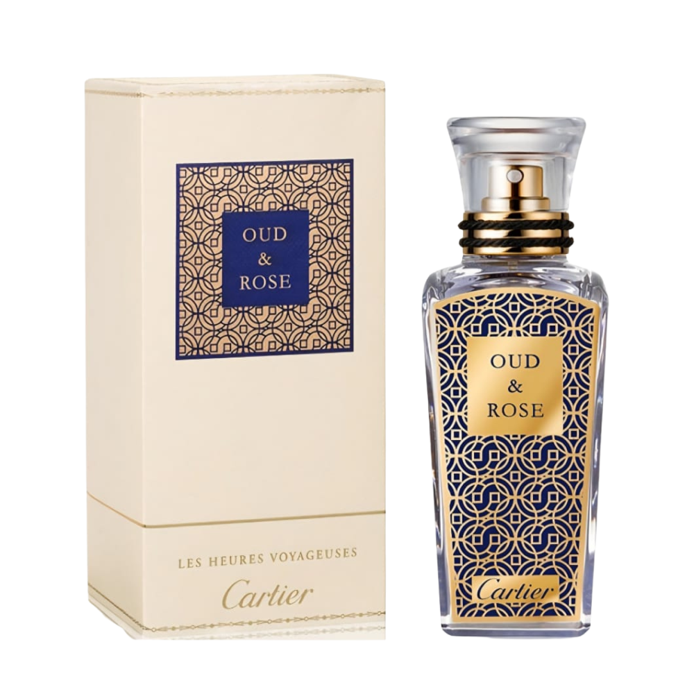 Cartier Oud & Rose Parfum For Unisex - Amber Floral Perfume 45ml