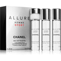 CHANEL ALLURE HOMME SPORT TRAVEL SPRAY FOR MEN EDT  3x20 ml