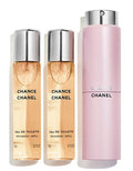CHANEL CHANCE FOR WOMEN EDT 3x20 ml + 2 REFILLS TRAVEL SPRAY