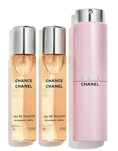CHANEL CHANCE FOR WOMEN EDT 3x20 ml + 2 REFILLS TRAVEL SPRAY