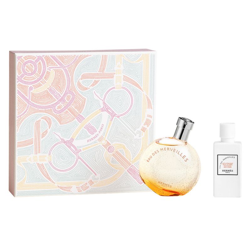 Hermes Eau Des Merveilles For Women Set EDT 50ml + Moisturizing Body Lotion 40ml