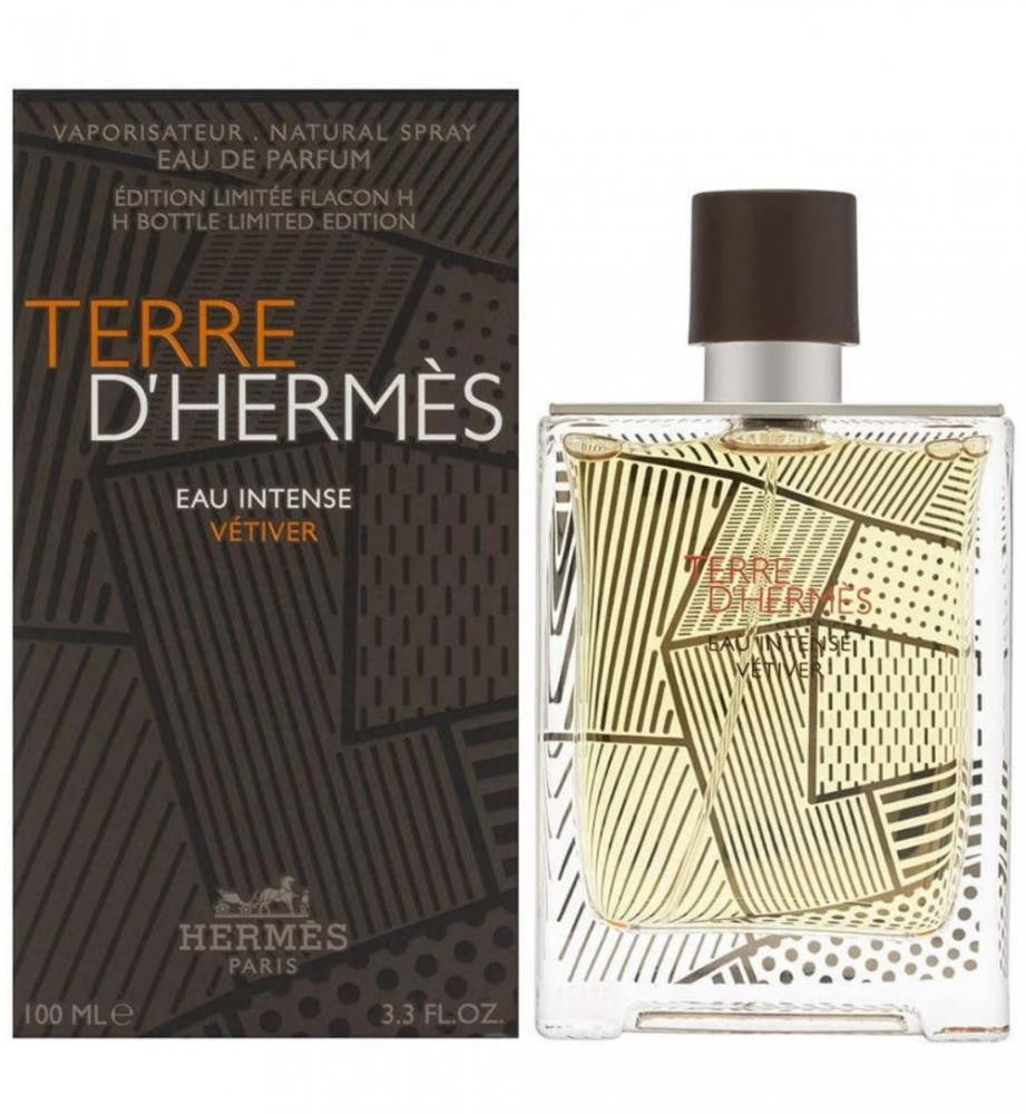 HERMES TERRE D'HERMES EAU INTENSE VETIVER H BOTTLE LIMITED EDITION FOR MEN EDP 100 ml