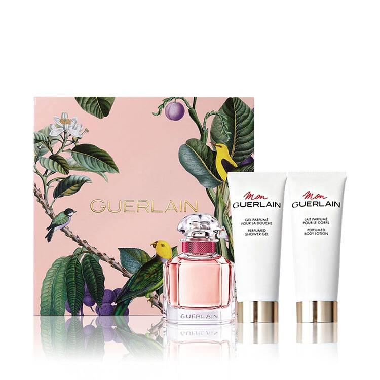 GUERLAIN MON BLOOM OF ROSE FOR WOMEN SET EDT 50 ml +  PERFUME  BODY LOTION 75 ml +  PERFUME  SHOWER GEL 75 ml
