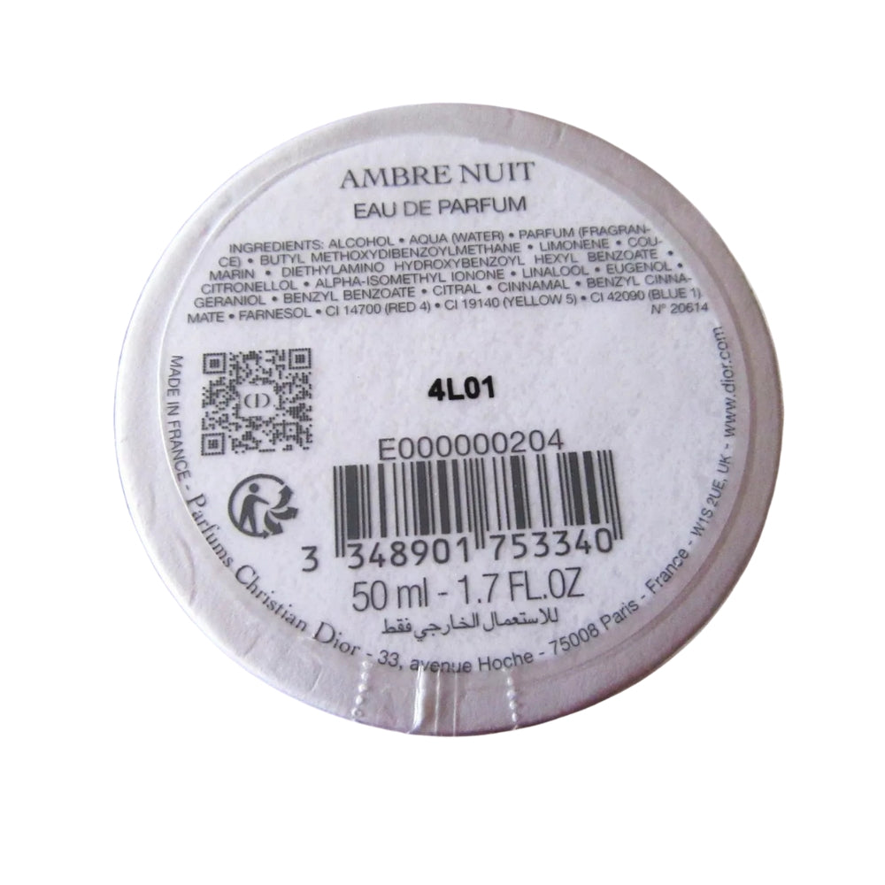 Christian Dior Ambre Nuit For Unisex EDP 50ml
