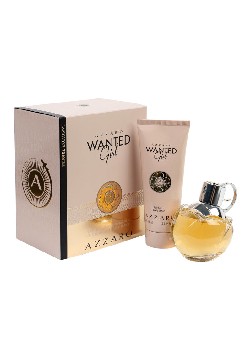 Azzaro Wanted Girl Set, Women: Perfume Water, 80 ml + Body Lotion, 100 ml