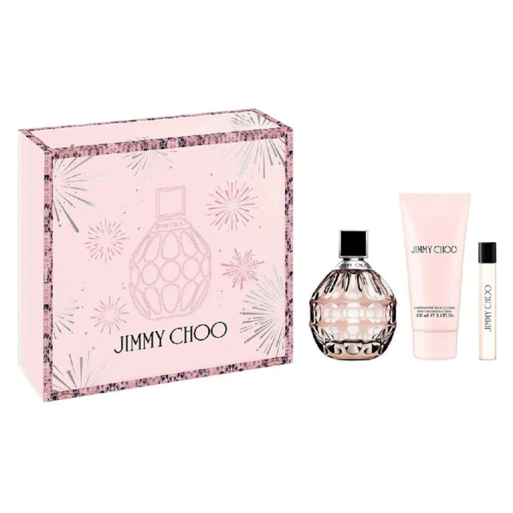 Jimmy Choo For Women Set EDP 100ml + EDP 7.5ml + Perfumed Body Lotion 100ml