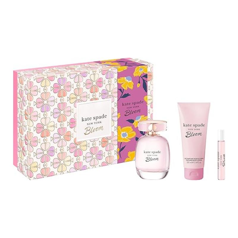 Kate Spade Bloom For Women Set EDT 100ml + EDT 7.5ml + Perfumed Body Lotion 100ml