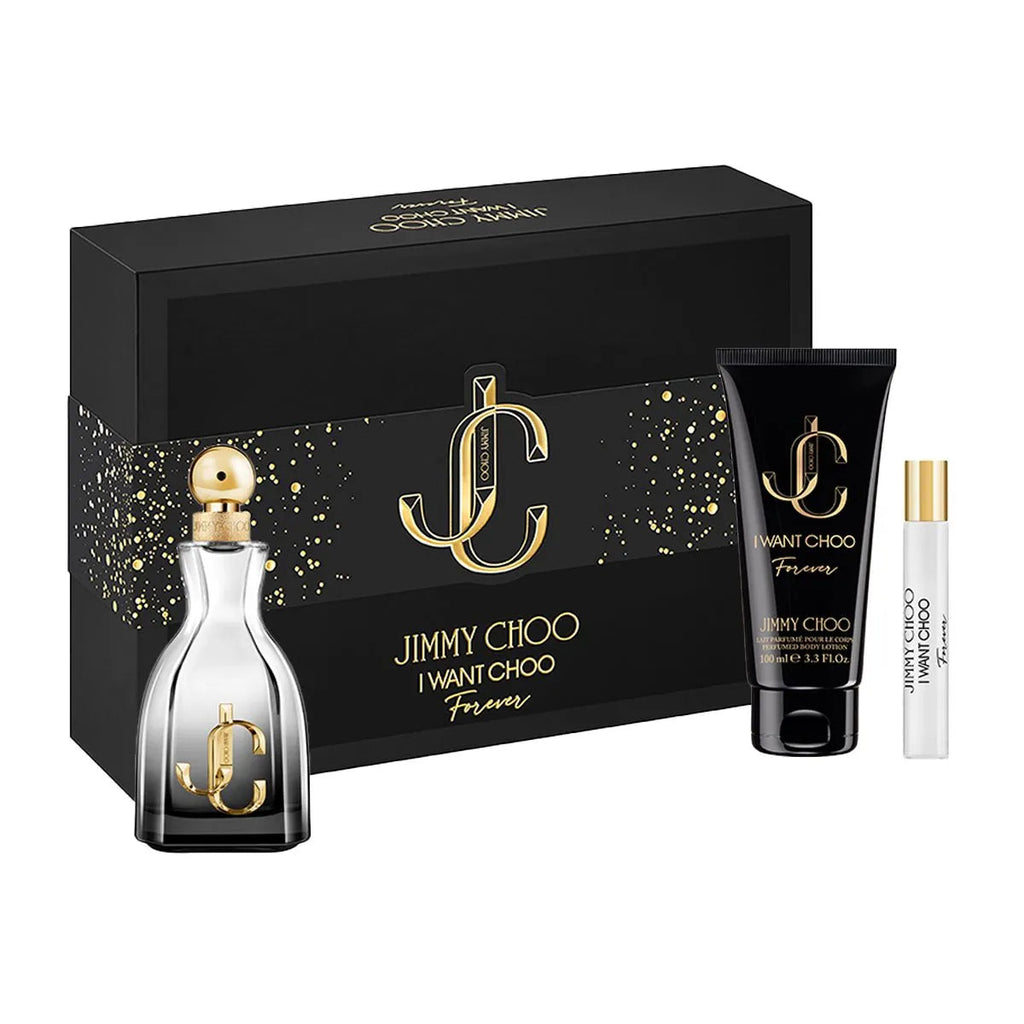 Jimmy Choo I Want Choo Forever For Women Set EDP 100ml + EDP 7.5ml + Perfumed Body Lotion 100ml