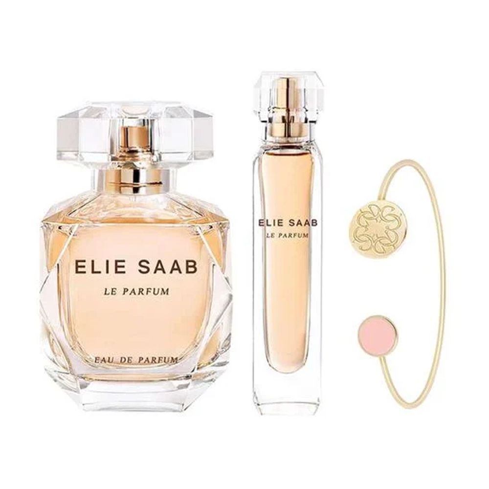 Elie Saab Le Parfum 3 Piece Gift Set for Women, EDP 90ml + EDP 10ml + Braclet