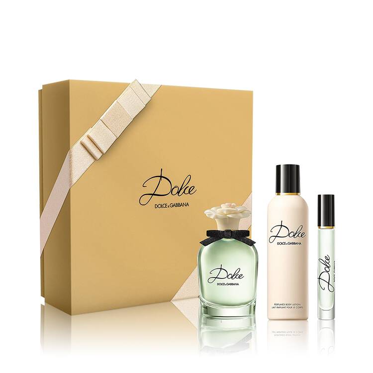 DOLCE & GABBANA DOLCE FOR WOMEN SET EDP 75 ml + EDP ROLLER BALL 7.4 ml + PRFM BODY LOTION 100 ml