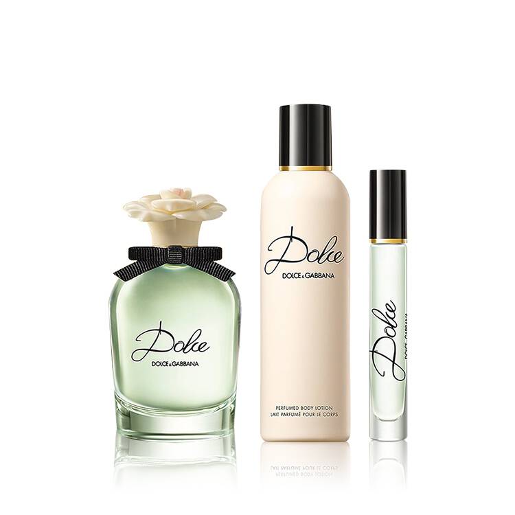DOLCE & GABBANA DOLCE FOR WOMEN SET EDP 75 ml + EDP ROLLER BALL 7.4 ml + PRFM BODY LOTION 100 ml