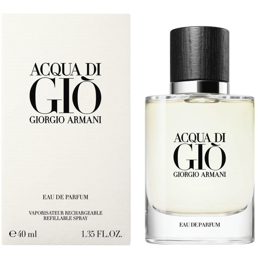 Giorgio Armani Acqua Di Gio Eau De Parfum For Men - Aromatic Aquatic Perfume 40ml Refillable