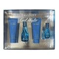 Davidoff Cool Water Woman For Women Set EDT 50ml + EDT 15ml + Body Lotion 75ml + Shower Gel 75ml