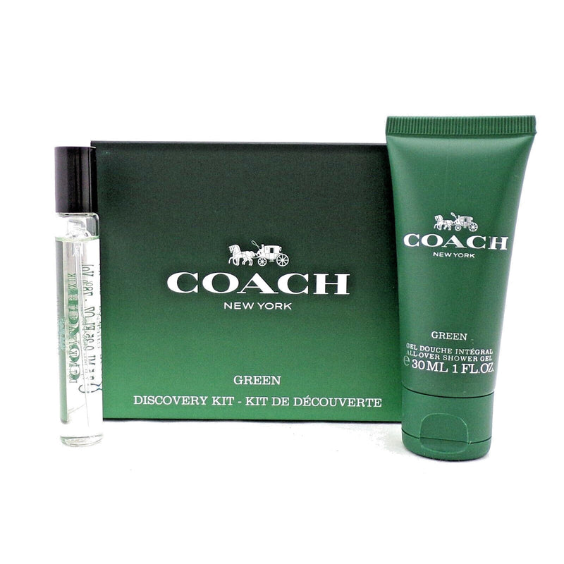 Coach Green Discovery Kit  7.5ml EDT+Shower Gel 30ml  For Men