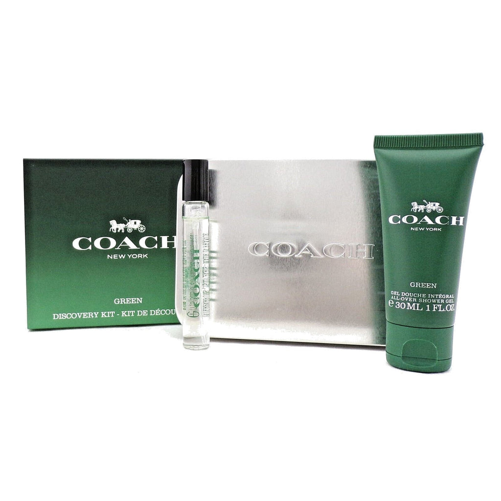 Coach Green Discovery Kit  7.5ml EDT+Shower Gel 30ml  For Men