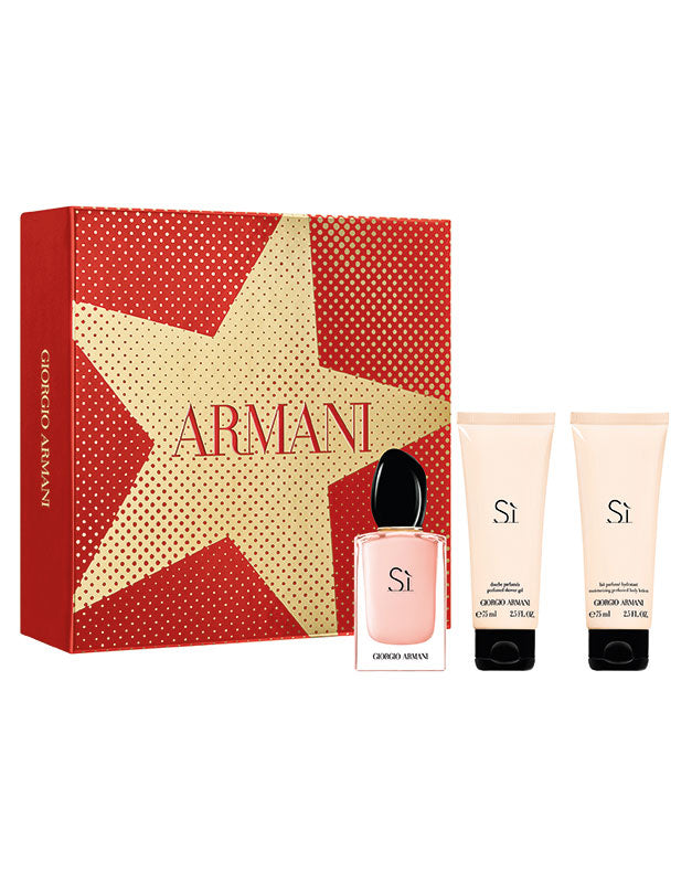 GIORGIO ARMANI SI FIORI SET EDP 50 ml + PRFM SHOWER GEL 75 ml + MOSTZG PRFM BODY LOTION 75 ml Women