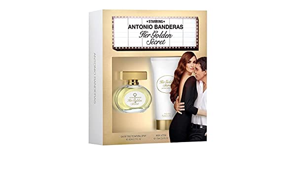 Antonio Banderas Her Golden Secret for Women EDT 80ml+75ml Body Lotion Set