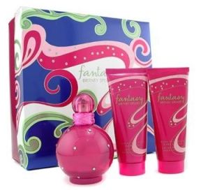 Britney Spears Fantasy perfume set for women(100ml EDP,100ml Shower Gel,100ml Body Lotion)
