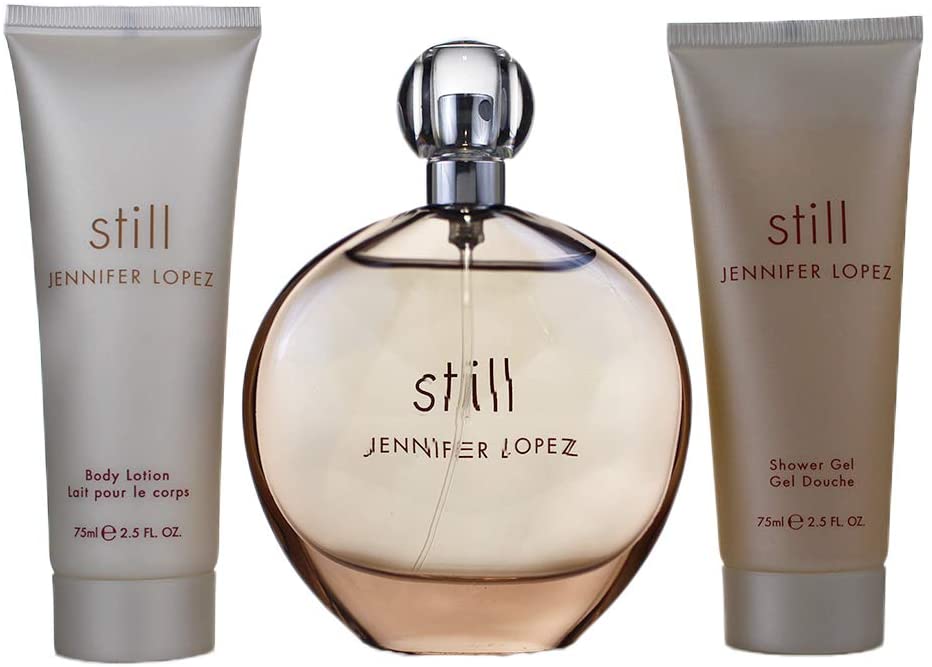 JENNIFER LOPEZ Still 3 Pc Gift Set for Women, Perfume 100 ml + Shower Gel 75 ml + Body Lotion 75 ml