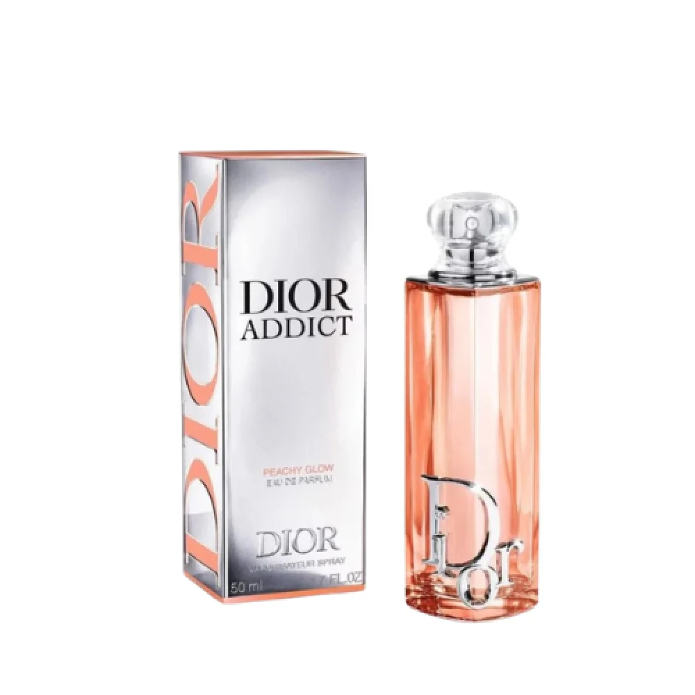 Christian Dior Addict Peachy Glow Eau de Parfum, Floral Fruity Gourmand Fragrance For Women 50ml