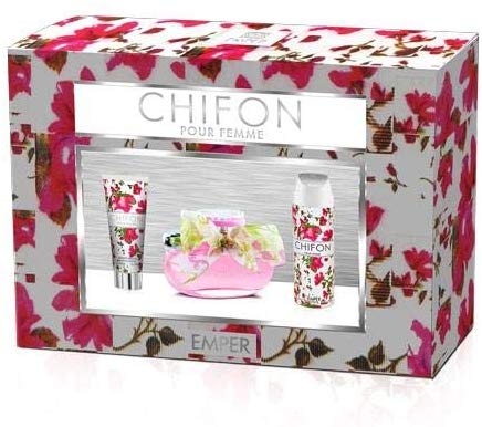 Emper Chifon Perfume for Women Edp 100ml + 100ml Body Lotion + 200ml Deo Set