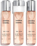 CHANEL CHANCE EAU VIVE FOR WOMEN EDT 3x20 ml TRAVEL SPRAY REFILL FR