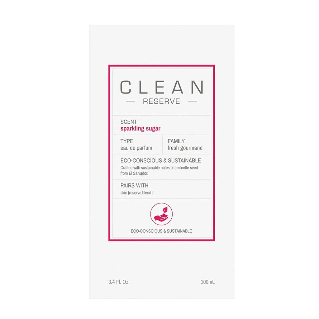 Clean Reserve Sparkling Sugar Eau De Parfum For Unisex - Fruity Gourmand Perfume 100ml